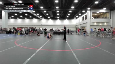 138 lbs 3rd Place Match - Tyler Watt, NC vs Thadeus Gerstenacker, SC
