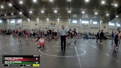 126 lbs Round 5 (6 Team) - Carter Trokovich, St. Paris Graham vs Brysyn Gardner, Osprey WC