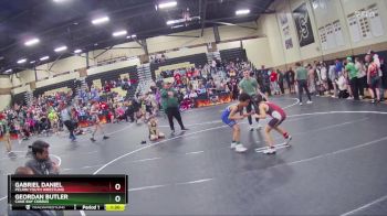 80 lbs Round 2 - Gabriel Daniel, Pelion Youth Wrestling vs Geordan Butler, Cane Bay Cobras