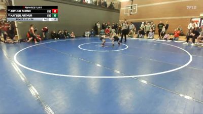 56 lbs Cons. Round 1 - Kaysen Arthur, Hawk Wrestling Club vs Arthur Shenk, Homedale Wrestling Club