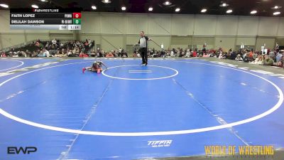 43 lbs Rr Rnd 5 - Faith Lopez, POWA 9U vs Delilah Dawson, Potentially Dangerous