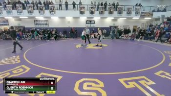 84 lbs Quarterfinal - Braxten Link, Greybull MS vs Quentin Roemmich, Lander Middle School