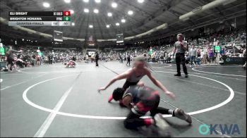 85 lbs Quarterfinal - Eli Bright, Del City Little League Wrestling vs Brighton Horawa, Verdigris Youth Wrestling