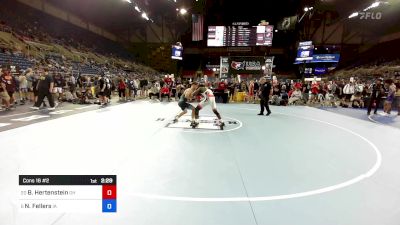 150 lbs Cons 16 #2 - Bronson Hertenstein, OH vs Nolan Fellers, IA