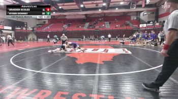165 lbs 1st Place Match - Braeden Scoles, Illinois vs Ryder Downey, Northern Iowa