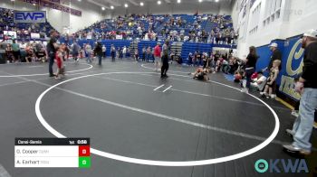 67-70 lbs Consolation - Olive Cooper, Cushing vs Addison Earhart, Tecumseh Youth Wrestling