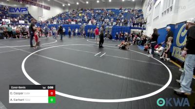 67-70 lbs Consolation - Olive Cooper, Cushing vs Addison Earhart, Tecumseh Youth Wrestling