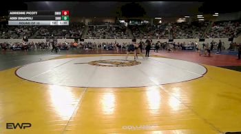 160 lbs Round Of 16 - Adrienne Picott, Southmoore SaberCats Wrestling vs Addi Dinapoli, Sand Springs Jr High