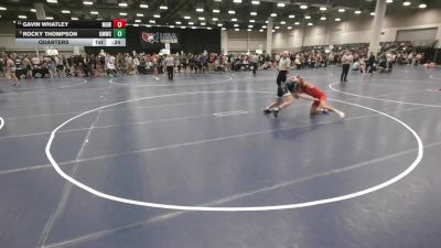 120 lbs Quarters - Rocky Thompson, Open Mats Wrestling Club vs Gavin Whatley, Monster Garage Wrestling