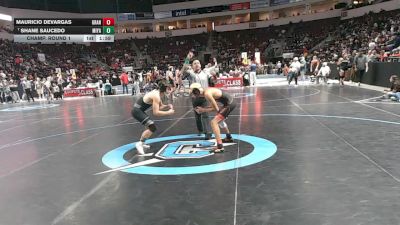 4A 144 lbs Champ. Round 1 - Shane Saucedo, Miyamura vs Mauricio Devargas, Grants