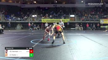 133 lbs Round Of 16 - Beckett Herman, UMASS vs Zachary Foote, Iowa State WC