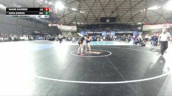 Girls 4A 170 lbs Cons. Round 4 - Katia Doiron, North Creek (Girls) vs Naomi Sauders, Lewis And Clark (Girls)