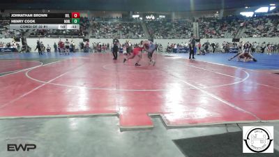 160 lbs Consi Of 32 #1 - Johnathan Brown, Del City JH vs Henry Cook, Noble Takedown Club
