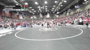 3A 126 lbs 5th Place Match - Evan Craner, Grantsville vs Chase Sorensen, North Sanpete