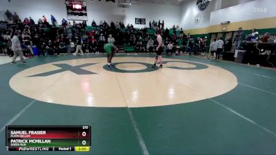 215 lbs Semifinal - Patrick Mcmillan, Green Run vs Samuel Frasier, Floyd Kellam