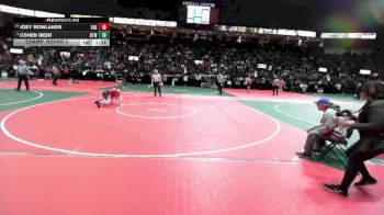 90 lbs Champ. Round 3 - Cohen Reer, BTWA vs Joey Rowlands, EAG2