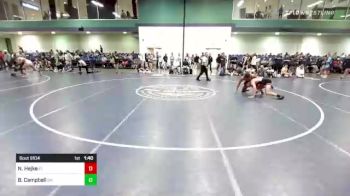 145 lbs Consi Of 64 #2 - Nick Hejke, FL vs Boede Campbell, OH