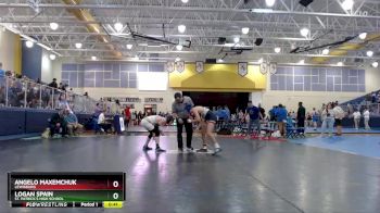 126 lbs Cons. Semi - Logan Spain, St. Patrick`s High School vs Angelo Maxemchuk, Lewisburg