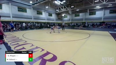 98/106 Quarterfinal - Griffin Magee, Unattached vs Maddon Odland, Redfield Wrestling