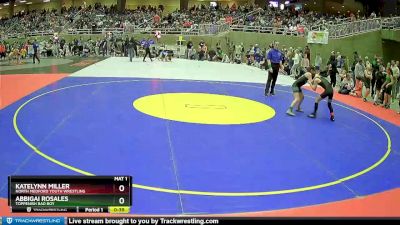 70 lbs Quarterfinal - Abbigai Rosales, Toppenish Bad Boy vs Katelynn Miller, North Medford Youth Wrestling