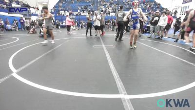 112 lbs Quarterfinal - Daniel Holloway, Choctaw Ironman Youth Wrestling vs Azreal Fierros, Clinton Youth Wrestling