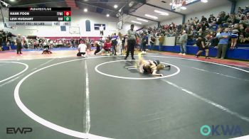 52 lbs Quarterfinal - Hank Foon, Team Tulsa Wrestling Club vs Levi Hughart, Raw Wrestling Club