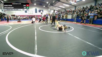 52 lbs Quarterfinal - Hank Foon, Team Tulsa Wrestling Club vs Levi Hughart, Raw Wrestling Club