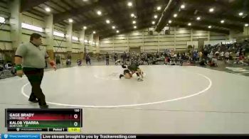130 lbs Champ Round 1 (16 Team) - Gage Brady, Utah Green vs Kalob Ybarra, Bear Cave