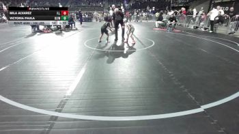 55 lbs 5th Place - Mila Alvarez, F.l.o.w. vs Victoria Paula, Olympic