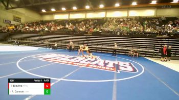 150 lbs Quarterfinal - Ammon Cannon, Lehi vs Tyler Blevins, Mountain View