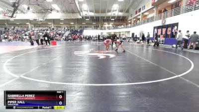 136 lbs Cons. Round 6 - Piper Hall, Vanguard vs Gabriella Perez, Campbellsville University