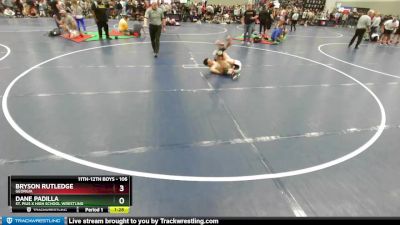 106 lbs Champ. Round 2 - Bryson Rutledge, Georgia vs Dane Padilla, St. Pius X High School Wrestling