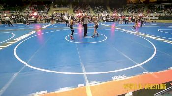 91 lbs Round Of 16 - Gabbi LeColst, Nebraska Wrestling Academy vs Justice Gutierrez, Pomona Elite