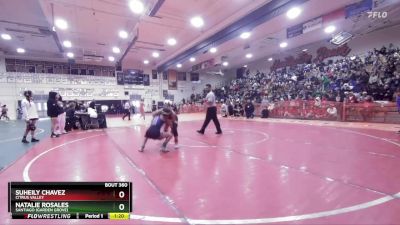 100 lbs Champ. Round 3 - Suheily Chavez, Citrus Valley vs Natalie Rosales, Santiago (Garden Grove)