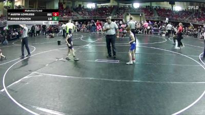70 lbs Cons. Round 2 - Austin Loveless, Mustang Wrestling Club vs Ryker Foutch, Ashland-Greenwood Jr Wrestling