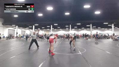 72 lbs Semifinal - Lyle Brown, Mat Assassins vs Kenyatta Brown Jr., All I See Is Gold Academy