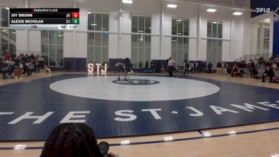 138 lbs Alexis Nicholas, St. James Performance Academy vs Joy Brown, Jackson-Reed