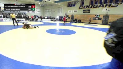 135 lbs Round Of 16 - Azuan Gonzales-Rice, Etiwanda vs Cael Humphrey, Sultana