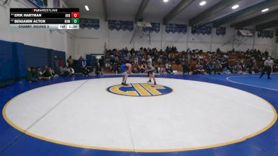 142 lbs Champ. Round 2 - Benjamin Acton, Homestead vs Erik Hartman, Anderson