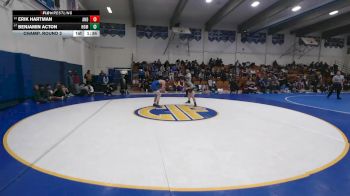 142 lbs Champ. Round 2 - Benjamin Acton, Homestead vs Erik Hartman, Anderson