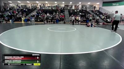 132 lbs Semifinal - Brooks Mccollom, Edmond North Wrestling vs Kieran Akerson, MWC Wrestling Academy