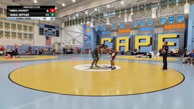 285 lbs Cons. Semi - Jahlil Settles, St Georges Tech HS vs Greg Lockett, Milford Senior