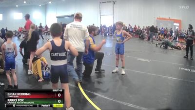 80 lbs Round 3 - Briar Redding, Team Tiger vs Parks Fox, Eastside Youth Wrestling