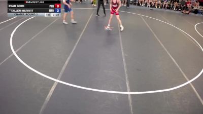 165 lbs Champ. Round 2 - Ryan Goth, Pinnacle vs Tallen Merritt, Berge Elite Wrestling Academy