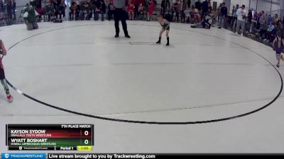 5 lbs 7th Place Match - Kayson Sydow, Ogallala Youth Wrestling vs Wyatt Boshart, O`Neill Leprechaun Wrestling