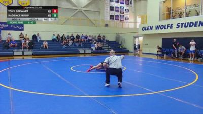165 lbs Tony Stewart, Northeastern Oklahoma A&M vs Kadence Roop, Northeastern Oklahoma A&M