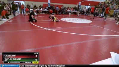 46-47 lbs Round 1 - Waylon Burnett, HRA vs Crosby Lind, Junior Bulldogs