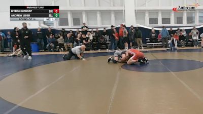 197 lbs Round Of 16 - Myron Mendez, Southern Illinois vs Andrew Liber, Bellarmine