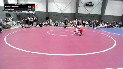 U14 FS - 155 lbs 3rd Place Match - Jeremiah Barnett, Wrestling Club Tacoma Slam vs Olin Worel, Thunder Mountain Wrestling Club