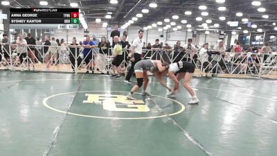 132 lbs Rr Rnd 2 - Anna George, Top Flight Wrestling Academy - HSG vs Sydney Kantor, Grindstone Wrestling Club - HSG